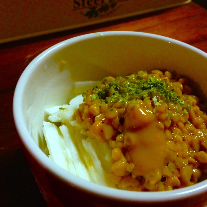 長芋とひきわり納豆の小鉢☆